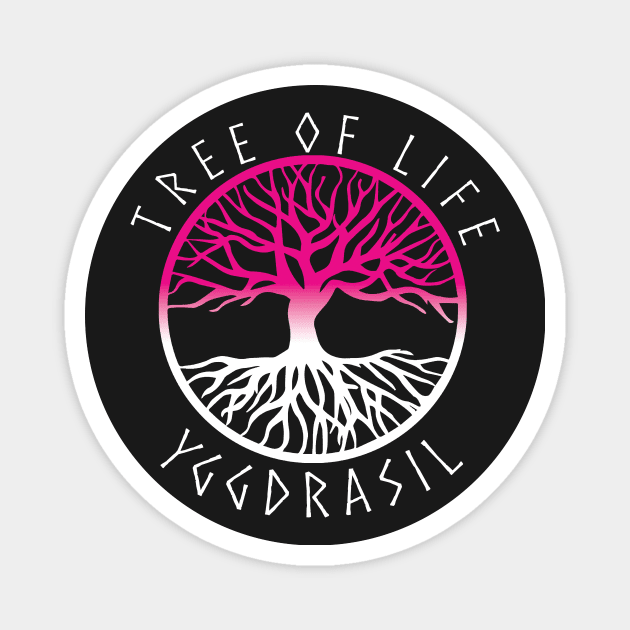 Yggdrasil Tree of Life Pagan Witch As Above So Below Magnet by vikki182@hotmail.co.uk